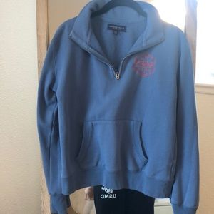 Aeropostale blue pullover jacket with zip
